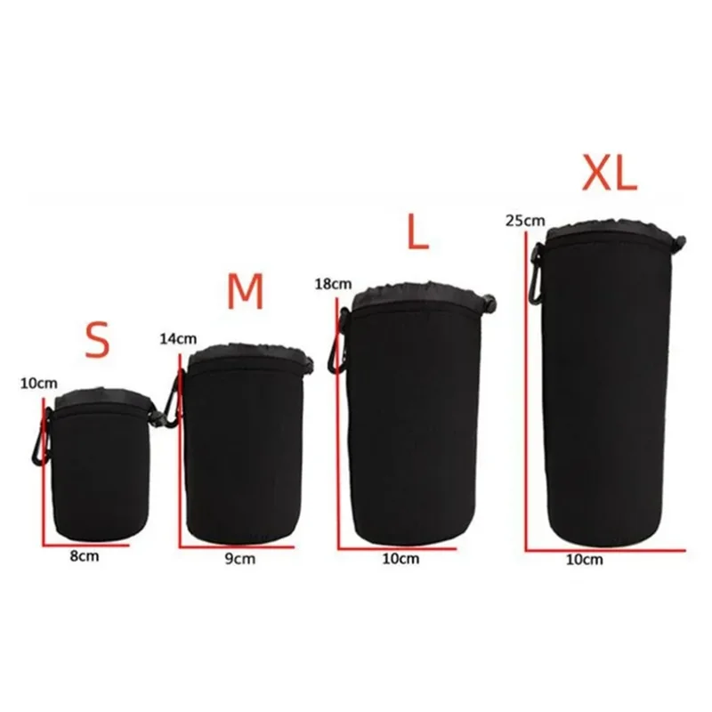 -FDDT 4 قطعة S/M/L/XL عدسة الكاميرا كيس مزموم عدسة الكاميرا كيس مزموم قماش القنب كاميرا استبدال أجزاء الملحقات