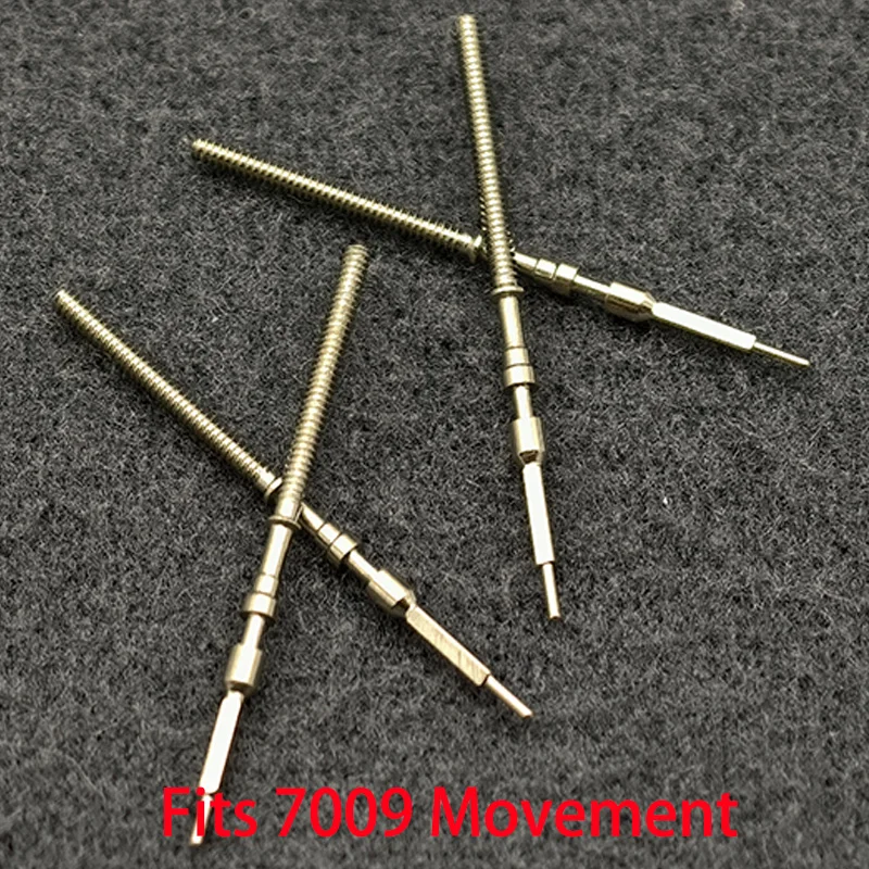 2PCS/4PCS 7009 Stainless Steel Crown Movement Crown Stem Fits 7009 Automatic Mechanical Movement Stem Watch Repair Parts