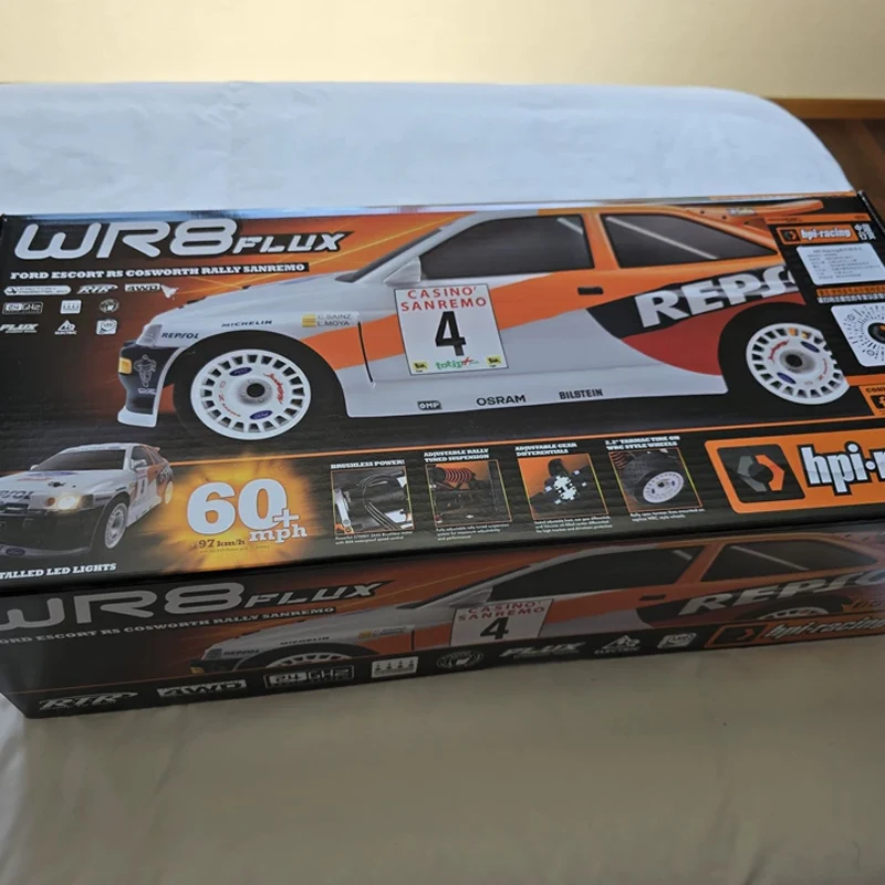 

Hpi Wr8 Flux 1/8 раллийный автомобиль с дистанционным управлением 100 км/ч электрический 3,0 гоночный автомобиль 4wd бесщеточная версия мужская большая игрушка