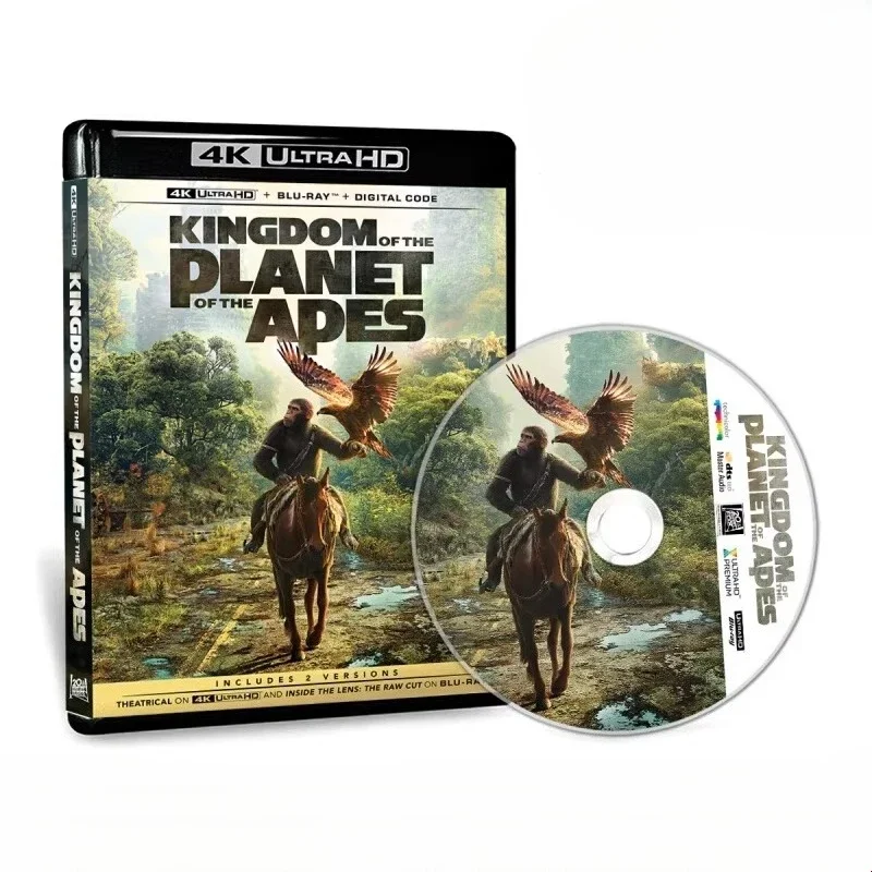 Disco Blu-ray 4K UHD del Reino del Planeta de los Simios (2024), Compatible con PS5, XSX, Atmos, HDR10, Alta Definición