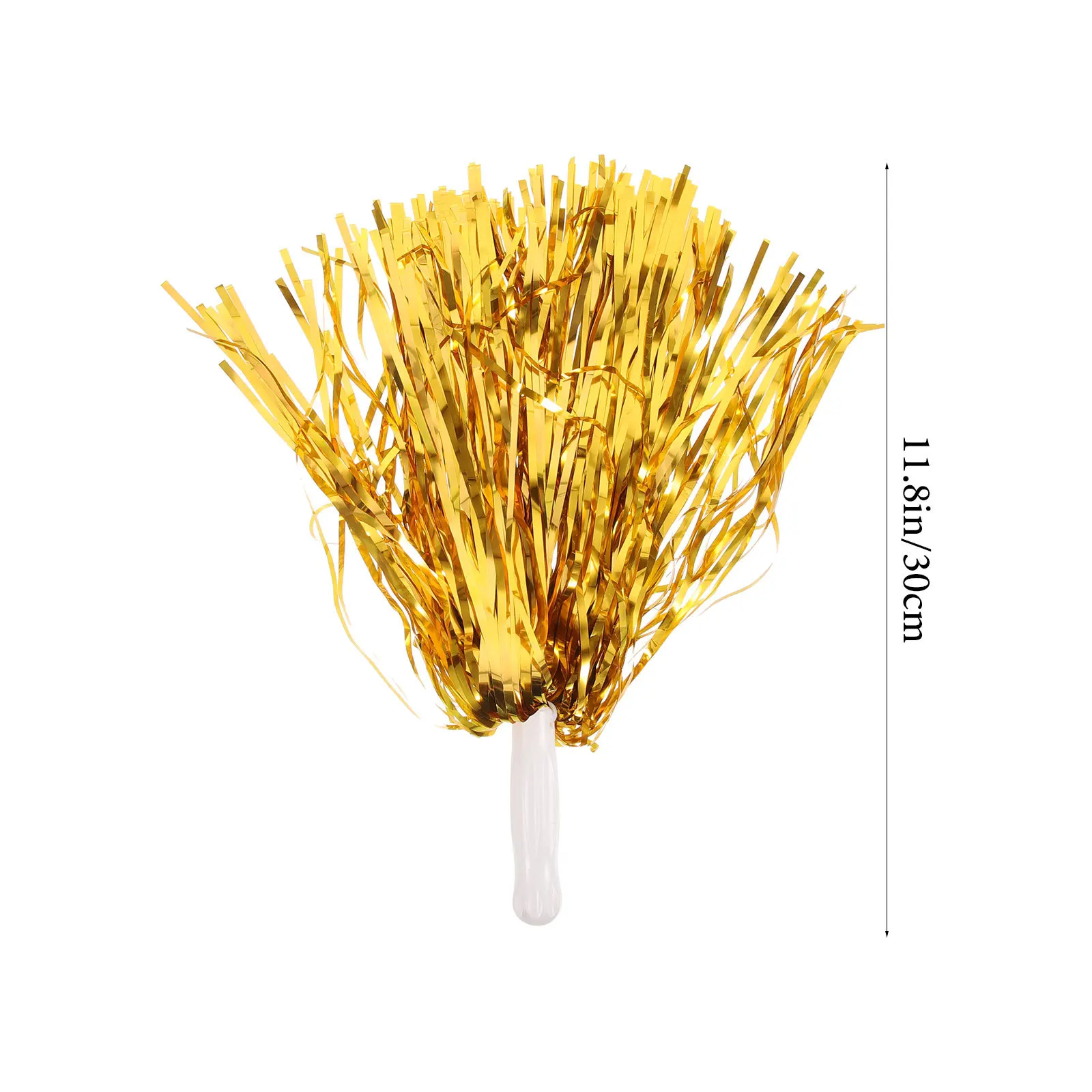 10개 응원 폼폼 눈길을 끄는 생생한 색상 부드러운 손잡이 가벼운 무게 댄스 팀 대회 모임용 휴대용