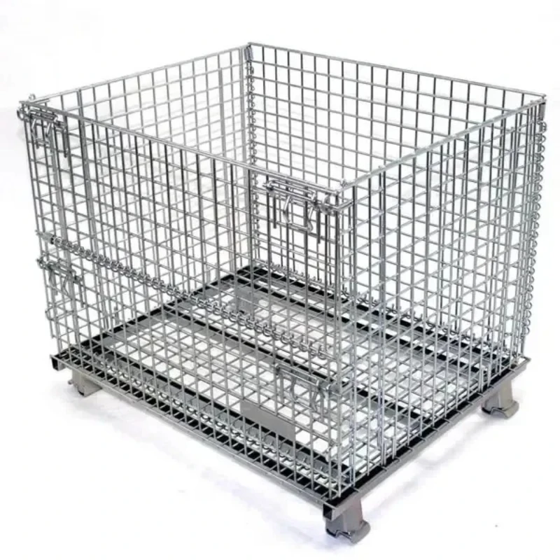

Heavy Storage Customized Size Turnover Box Transfer Material Basket Folding Storage Cage