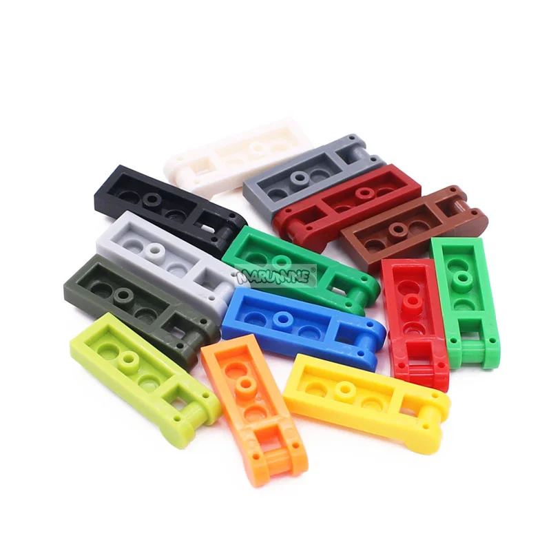 Marumine Bricks Plate Modified 1x2 With Bar Handle 30PCS Compatible with 60478 MOC Build Block Parts DIY Connect Accessories