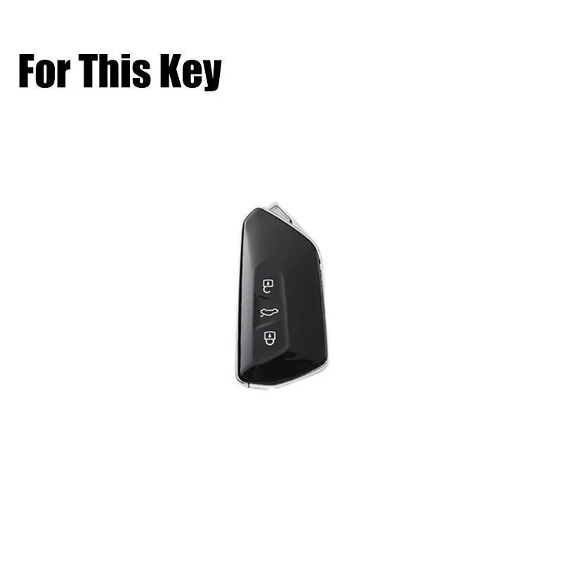 Z+ Genuine Leather Car Key Fob Case Cover For VW Golf 8 MK4 Leon ID.4 ID.3 Tarraco