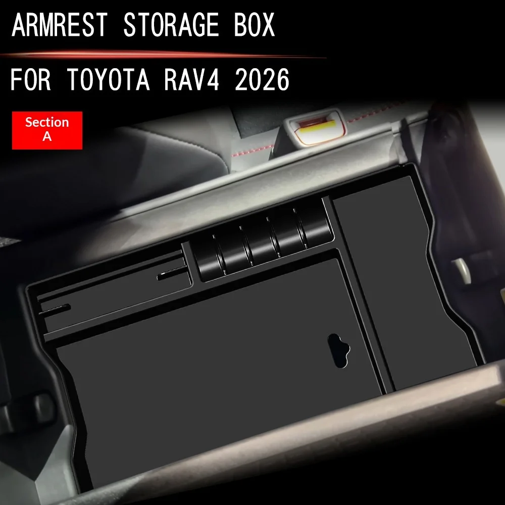 2026 for for Armrest Box Storage ABS Interior Supplies for Vehicle Organization