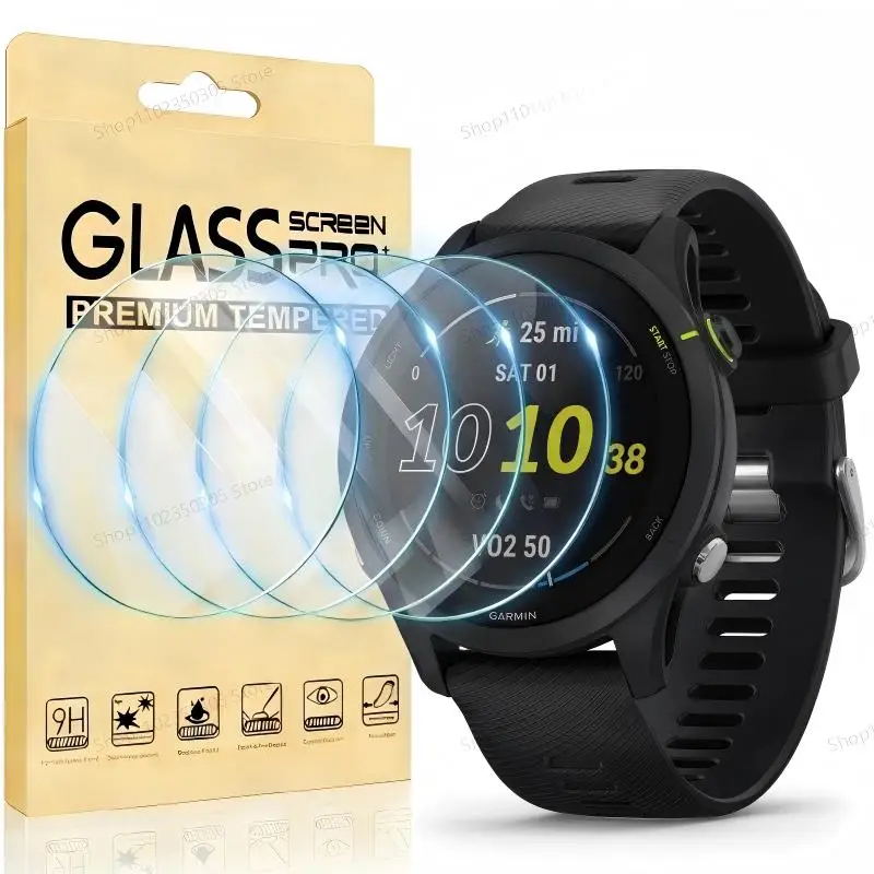 Vidrio templado para Garmin Forerunner 165 55 255 955 745 245 45 945 935 735 235 lámina de película protector de pantalla para Garmin Forerunner 165 55 255 955 745 245 45 945 935 735 235