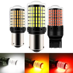 2 Pcs 1156 BA15S P21W BAU15S PY21W 1157 BAY15D 7440 W21W P21/5W 7443 3157 LED Bulbs 144smd CanBus Lamp Reverse Turn Signal Light