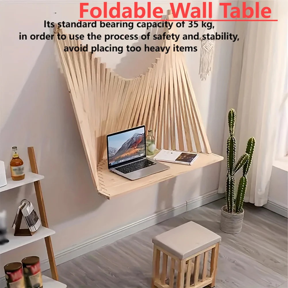 Foldable Wall Table Wall Mounted Invisible Computer Table Fashionable Creative Hanging Wall Folding Table Wall Computer Table