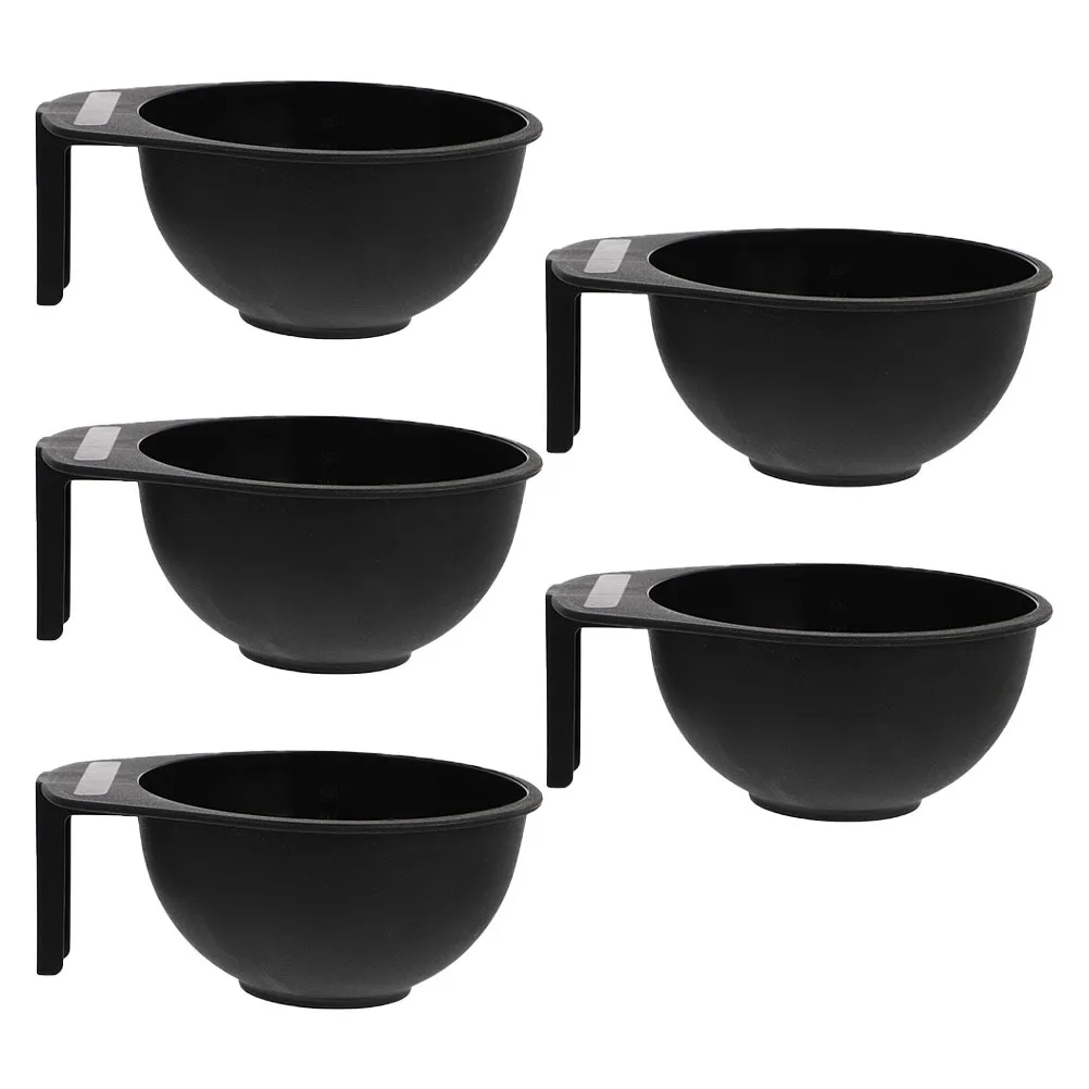 5Pcs Hair Dye Bowls Professional Hair Color Mixing Bowls for Salon Hairdressing Tools Reusable Lightweight ABS Material - Image 4