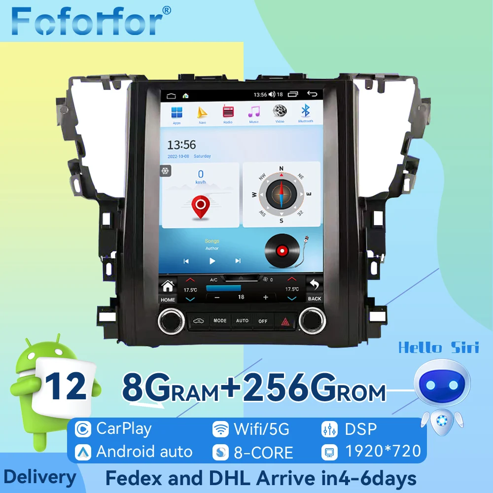 

12.1‘’ Android13 For Toyota Alphard 30 Series 2015-2019 Car GPS Navigation Auto Stereo Multimedia Radio Player Headunit Carplay