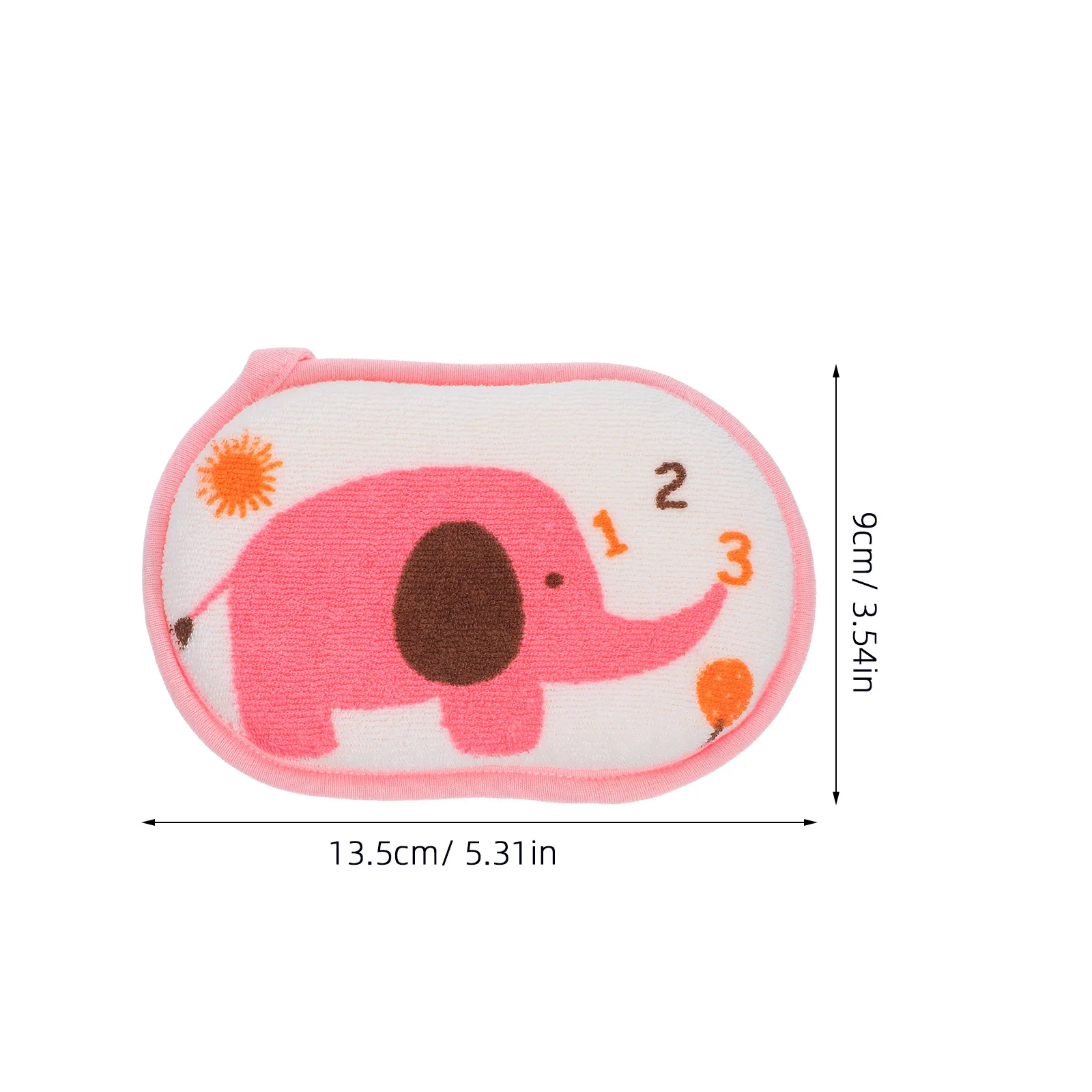 مادة إسفنجية ناعمة من القطن الطبيعي لحمام الطفل للبشرة الحساسة، تنظيف لطيف للأطفال حديثي الولادة #3