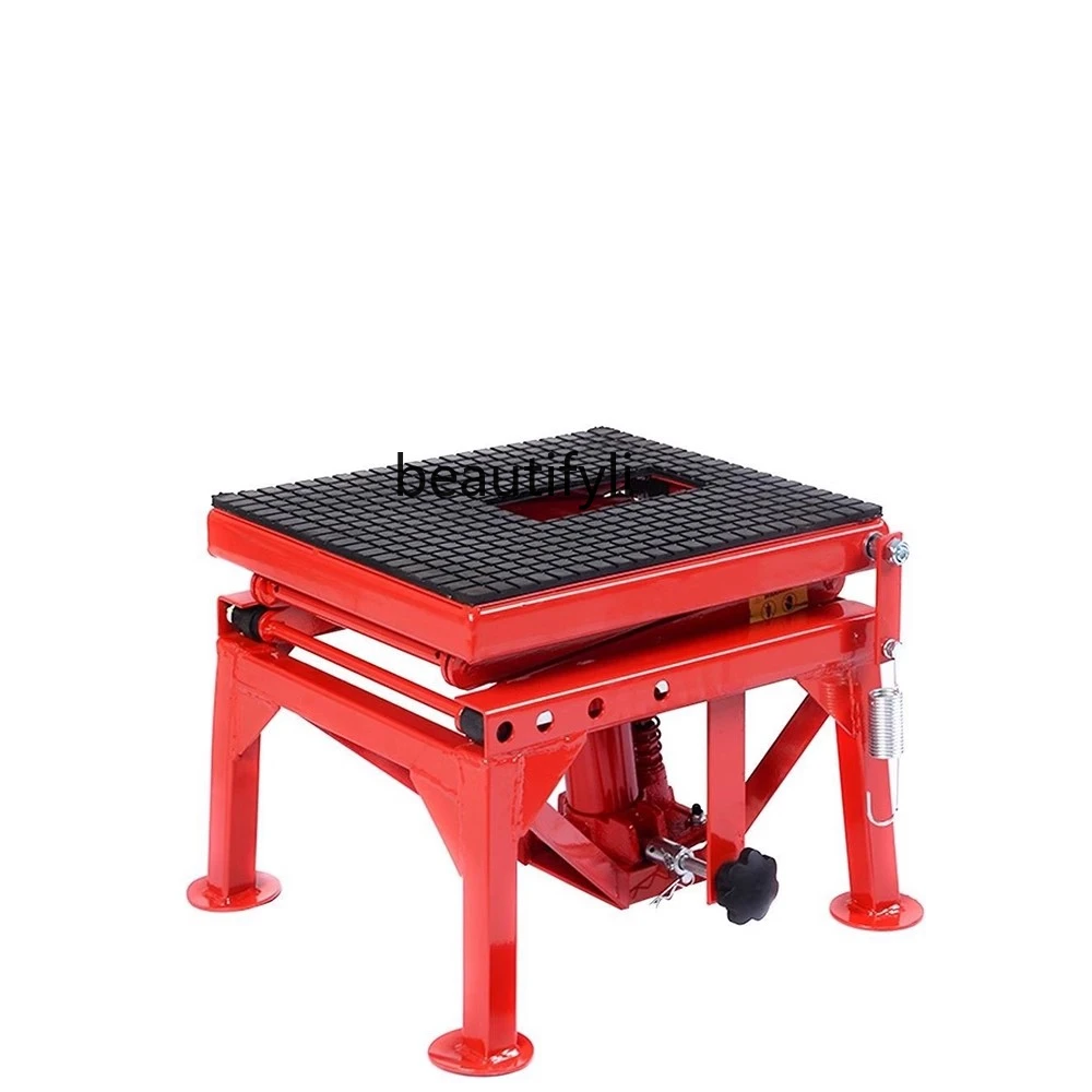 Motorcycle high hoist lift table hydraulic lifting and parking jack maintenance support bracket