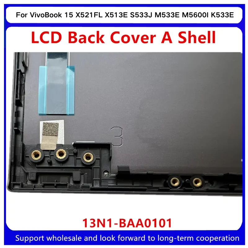 Kailxuling VivoBook 15 X521FL X513E S533J M533E M5600I K533E LCD 뒷면 커버 후면 뚜껑 A 쉘 13N1-BAA0101의 새로운 기능