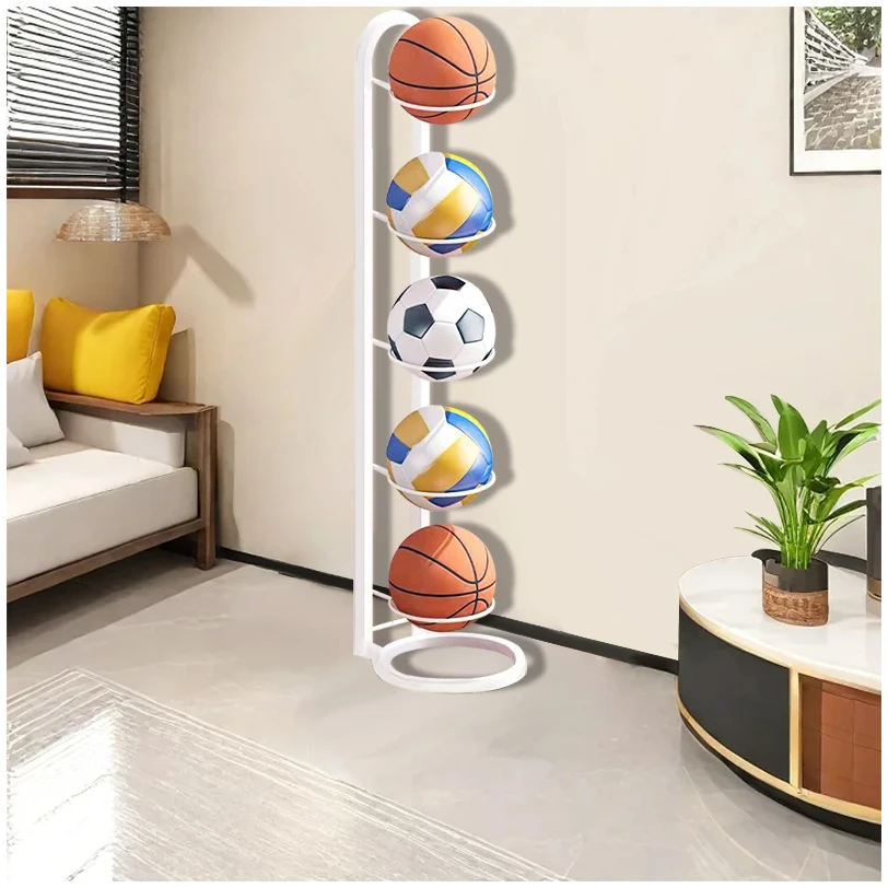 

5-Layer Round Bottom Basketball Stand with Bold Style