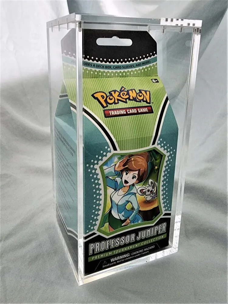 Clear Acrylic Display Case Premium Box Tournament Collection Milkbox for Marnie Professor Juniper future Cyrus Klara PokemonBox