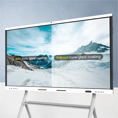 65-86 Inch 4K Multi-touch LCD Monitor Interactive Flat Panel for Education Android USB System 15W Loudspeaker for School Series