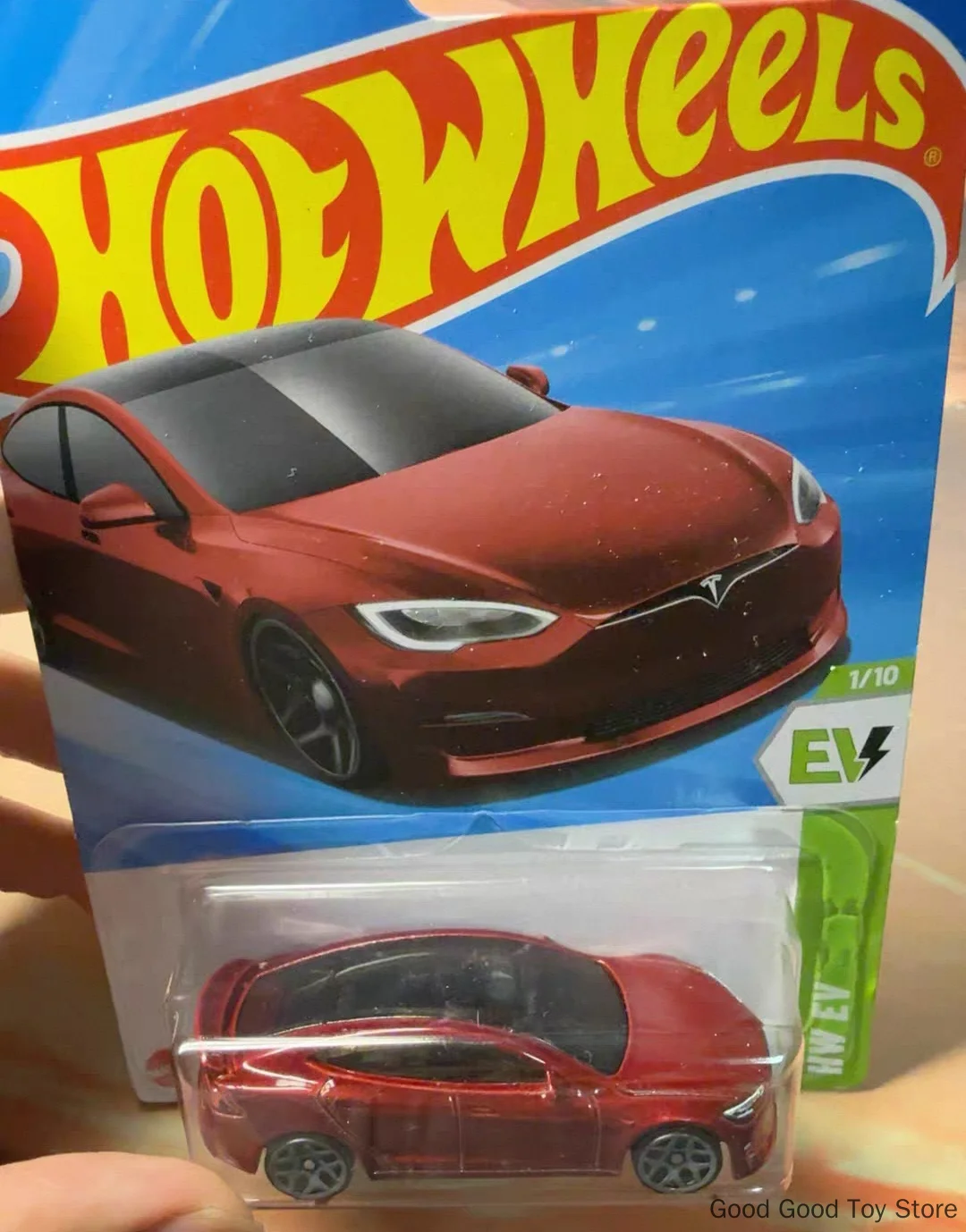 2025A Original  Hot Wheels Tesla Model S Plaid 1:64 Collection Die Cast Alloy Car Model Decoration Toy Ornament Holiday Gifts