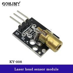 KY-008 3pin 650nm Red Laser Transmitter Dot Diode Copper Head Module GOHJMY