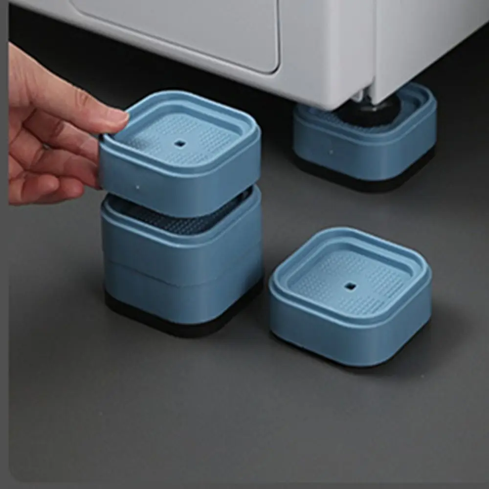 Ensemble De 4 Amortisseurs Silencieux Pour Support De SèChe-Linge, Lave-Linge, RéFrigéRateur, Patins De Protection Pour Machine à Laver, Base De RéFrigéRateur, Tapis En Caoutchouc.