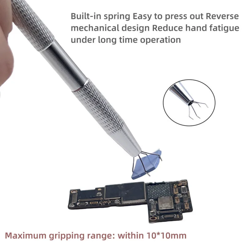 Imagem -02 - Extração Ferramenta Componentes Eletrônicos Colhedor de Algodão Pinças Chip de Computador Polimento Ferramenta Telefone Celular ic