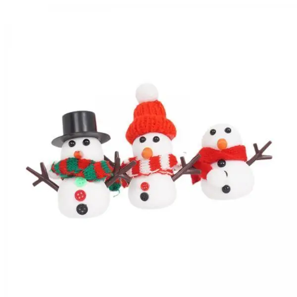 4x Snowman Build A Snowman Kit Creative Winter Christmas Scene Props