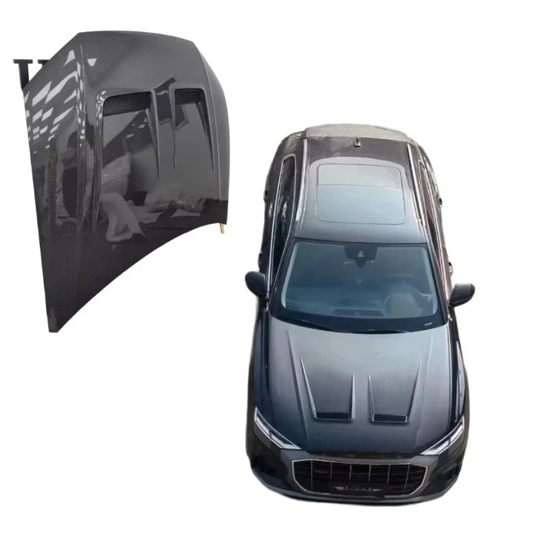 

MSY Style Dry Carbon Fiber Engine Hood Cover & Body Kit for Q8 RSQ8 OE 4M8807103L High Quality Black New Upgrade