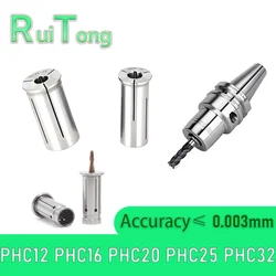 High precision PHC12 PHC16 PHC20 PHC25 PHC32 PHC Hydraulic Collet Chuck for CNC Lathe BT30 BT40 BT50 HSK63A Spindle Tool Holder