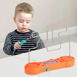 Buzz Wire Game Kids Collision Electric Shock Maze Touch Game Toy Play in Family Party Boy Girl Gift Circuit Science Experiment