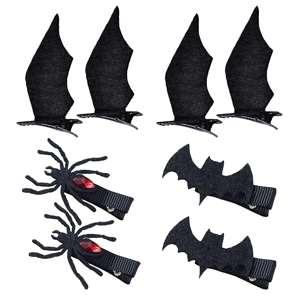 

Headb Bat Hairpins Halloween Headdress Girls Accessories Easy Wear Festive Costumes Hair Decorations