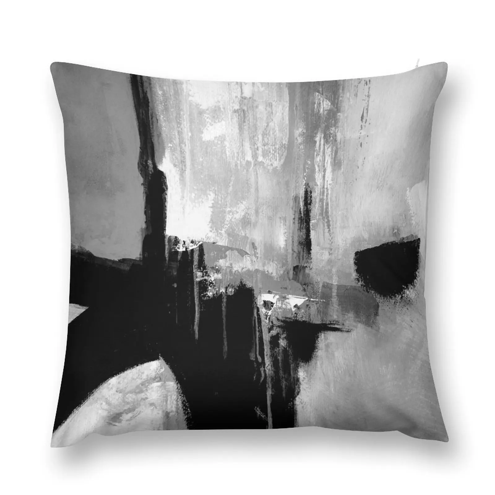 

Black white horizontal abstract Throw Pillow Cusions Cover Cushion Cover Set pillow