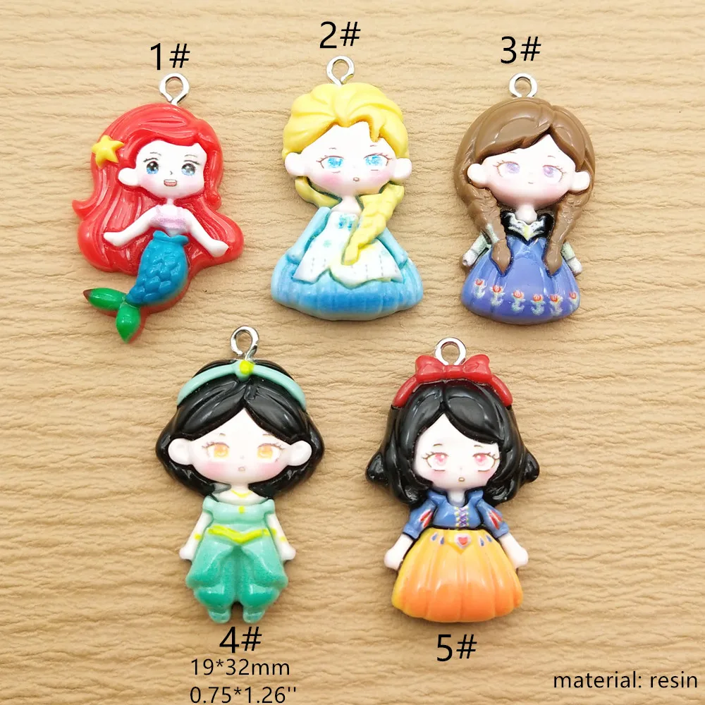 10pcs Resin Cartoon Anime Charm for Jewelry Making Earring Necklace Bracelet Pendant Phone Diy Accessories Craft Supplies