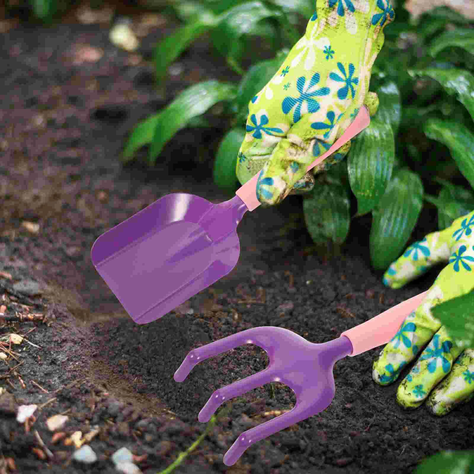 

Children's Gardening Tools Girl Toys Kids Watering Can PP Beach Digging for Yard Baby Hand