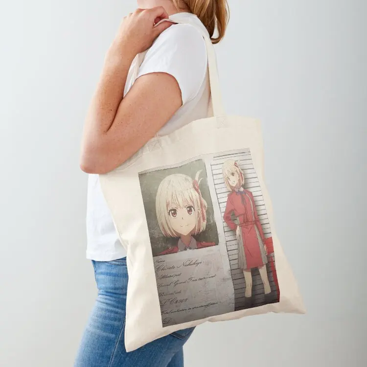 

Nishikigi Chisato - Lycoris Recoil Tote Bag personalized tote hand bag ladies Portable shopping bag tote screen
