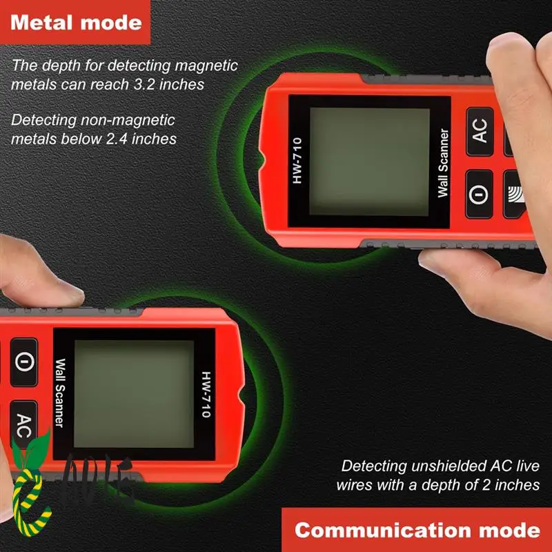 เครื่องสแกนผนัง Stud Finder, เครื่องมือค้นหาสตั๊ดผนัง 7 ใน 1 พร้อมสัญญาณเตือน, สตั๊ด Drywall ไฟฟ้า, เครื่องค้นหามือถือ