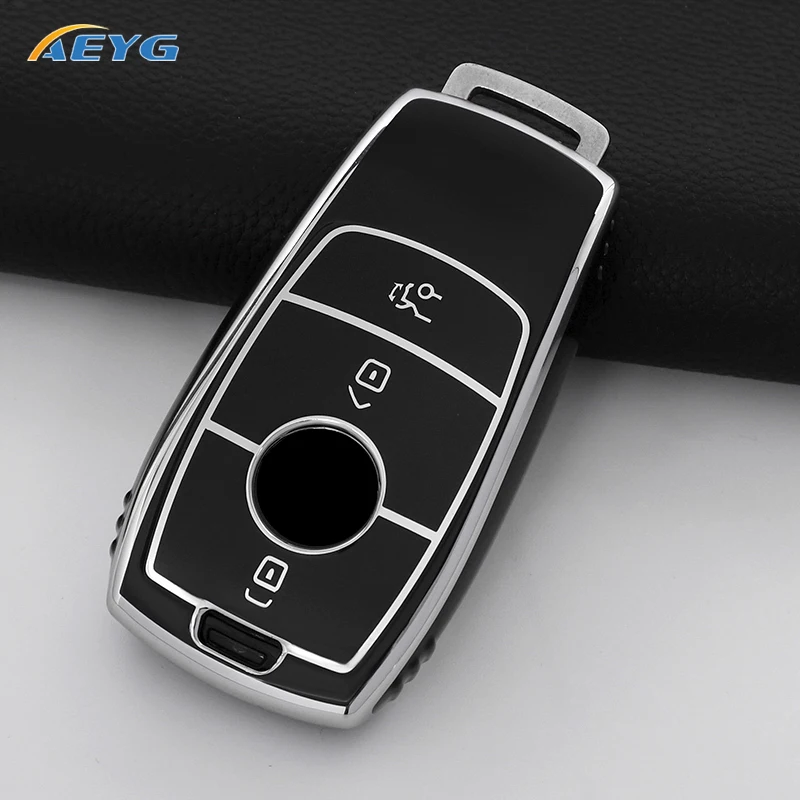 Fashion TPU Car Key Case Full Cover Fob For Mercedes Benz A C E S G GLS CLA Class W213 W177 W205 W222 X167 W176 AMG Accessories