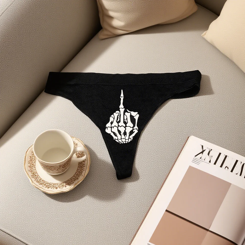 

Halloween Thong Skeleton Sexy Underwear Fall Fashion Holiday Gift Bachelorette Hen Night Party Decoration Halloween Gothic Gift