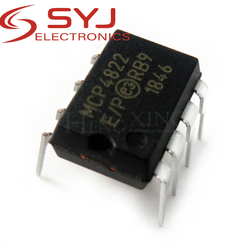 1 pièce/lot, MCP4822-E/P MCP4822 DIP-8, nouveau, original, en Stock