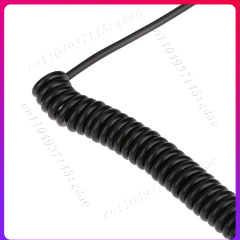 5Pcs 3.5mm Flash Synchronous Cable + Screw Lock Male to Male Flash PC for Canon Camera -