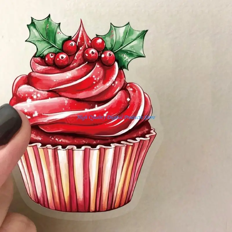 U2JEレトロスタイルのホリデーデカール50pcsクリア防水装飾ステッカー