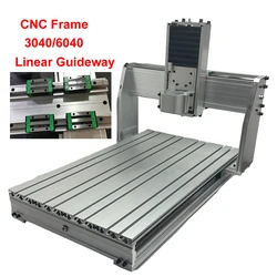 Linear Guide Rail Aluminum CNC Frame Kit Wood Router 3040 6040 Linear Guideway Limit Switch for DIY Engraving Milling Machine