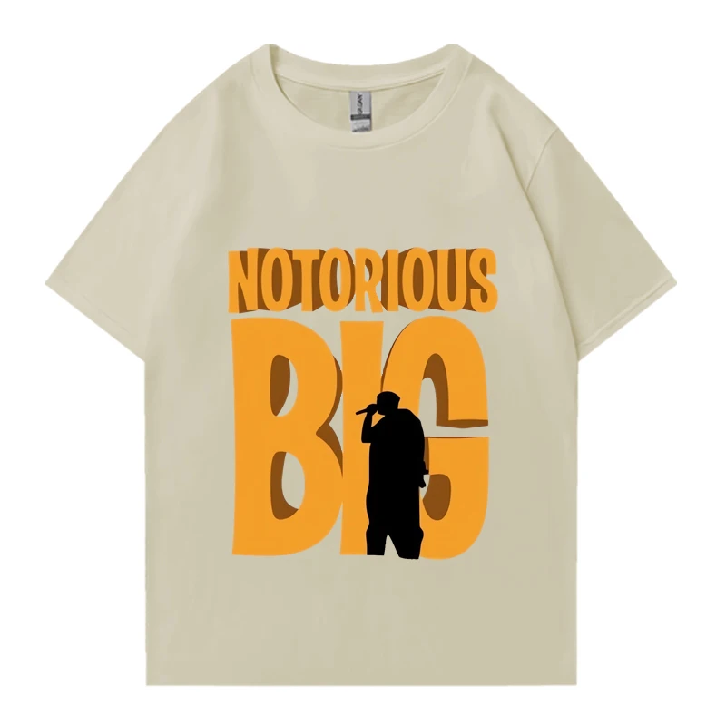 Hot rapper Notorious BIG Hip Hop print T shirt Men Women vintage oversized streetwear Unisex 100% Cotton short sleeve T-shirts