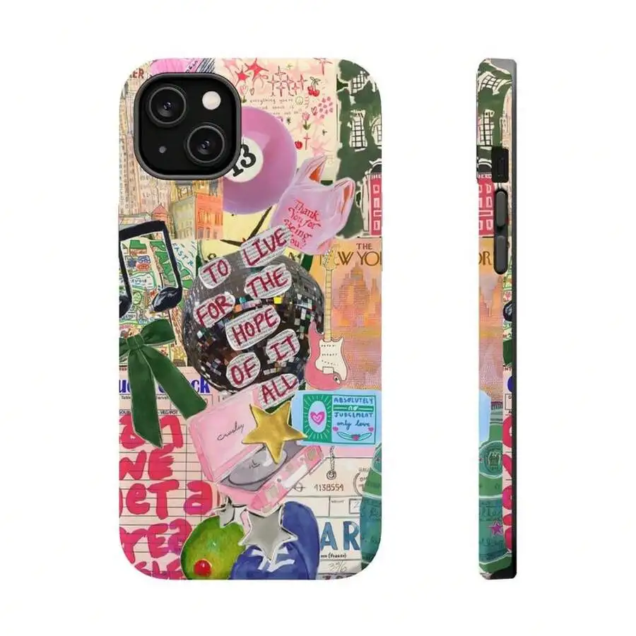 

City Girl Disco Collage Phone Case For iPhone 15 14 13 12 11 Pro Max Galaxy S23