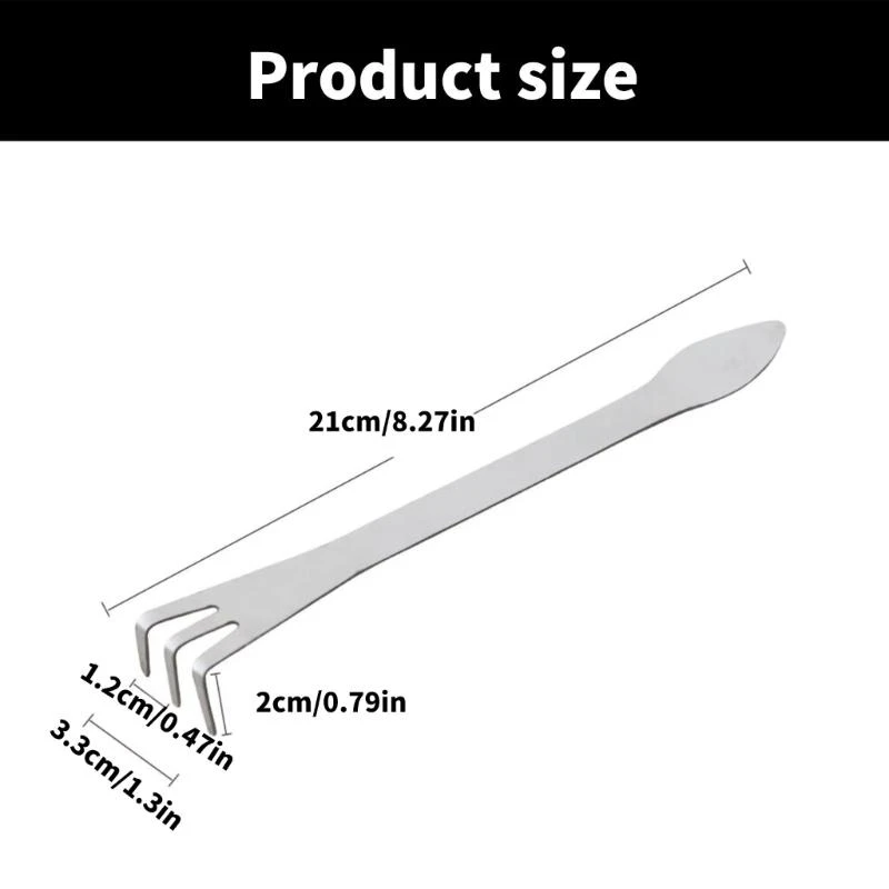 J0MC Lightweight 3 Steel Bonsai Rakes Bonsai Tree Rakes Tool para afrouxamento do