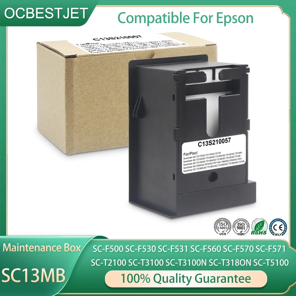 F570 S2100 C13S210057 SC13MB Ink Maintenance Box Waste Ink Tank for Epson SC-F531 SC-F560 SC-F570 SC-T2100 SC-T3100 T5130 T5160