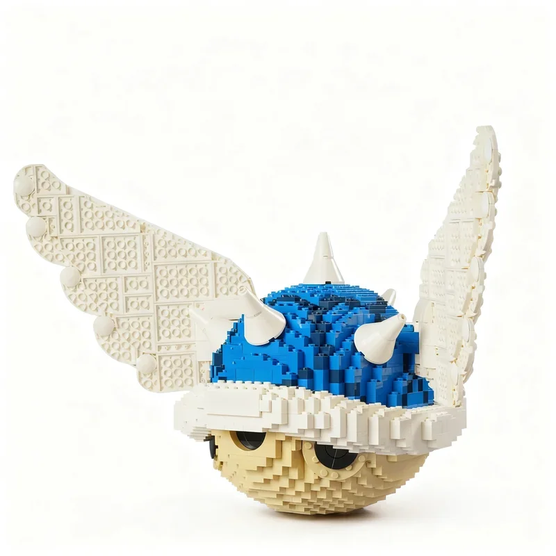 1671PCS MOC Creative Building Blue Shell Model DIY Ideas Toy Assembly Puzzle Birthday Gift Bricks Holiday Gifts Collection