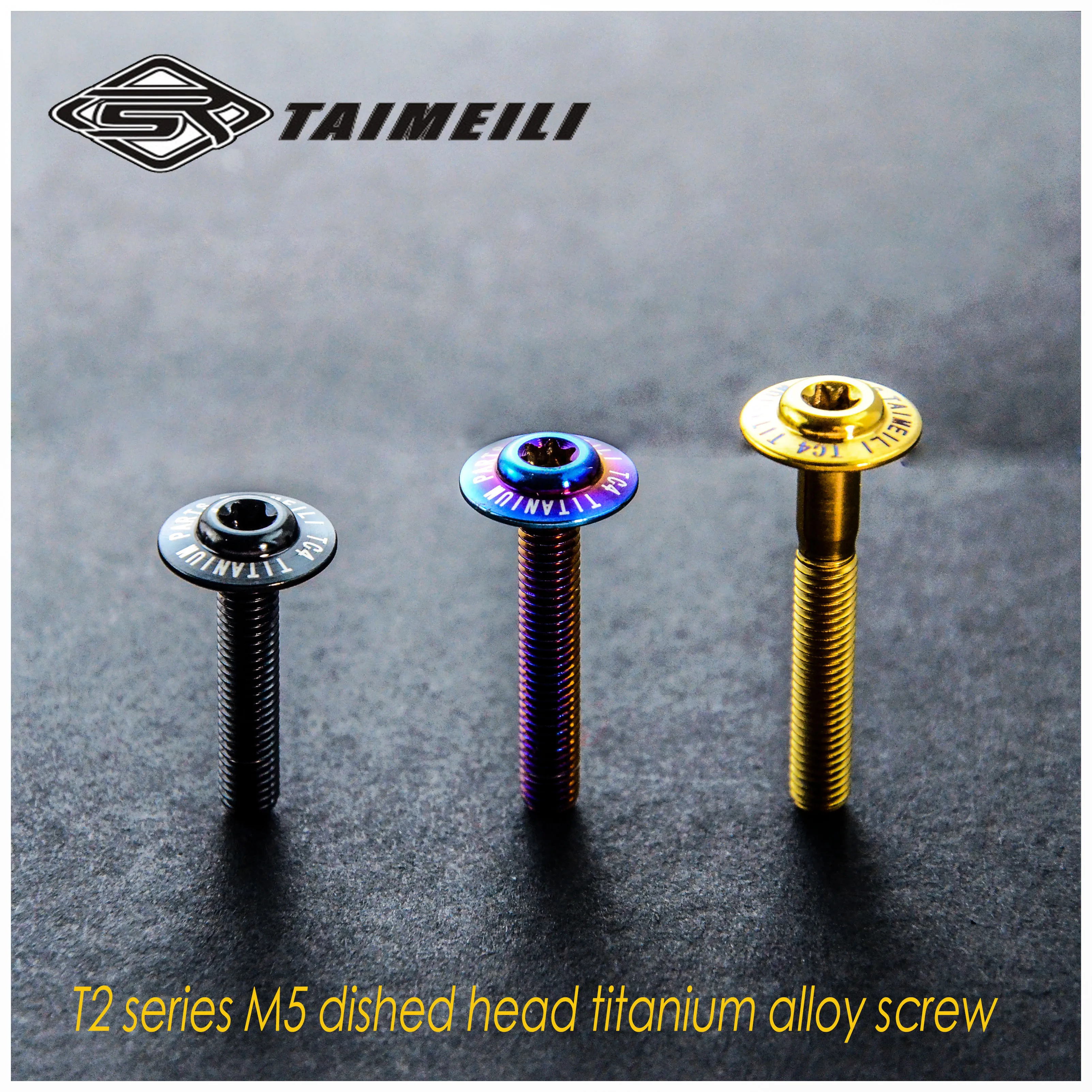 TAIMEILI titanium alloy butterfly T2 screw m5x25/30/35mm motorcycle shell decorative screw 1PCS