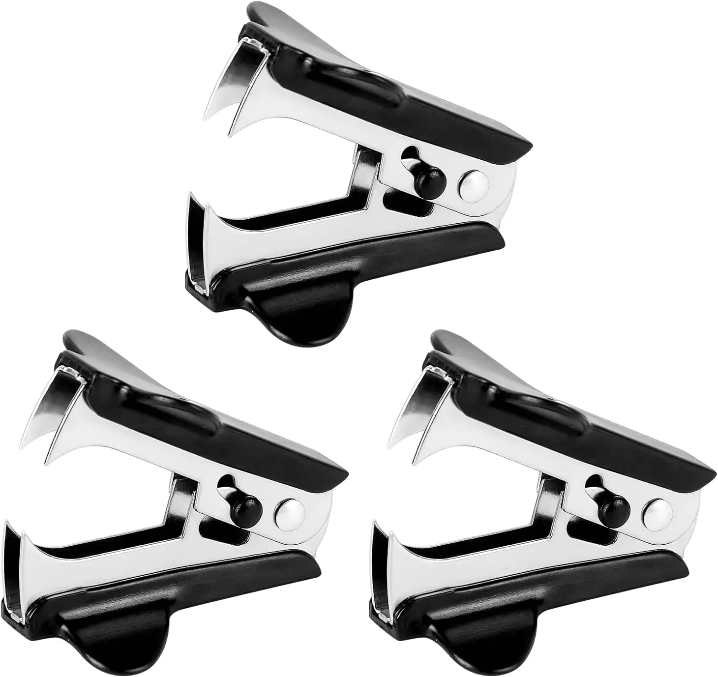 عبوة من 3 أدوات إزالة التيلة السوداء، أدوات إزالة دبابيس معدنية صغيرة للمدرسة والمكتب والاستخدام المنزلي #1