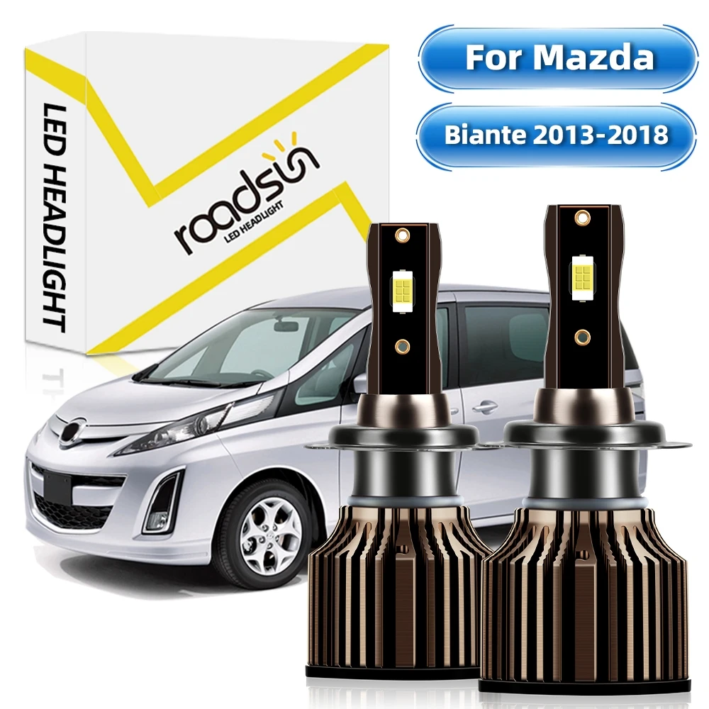 【For Mazda Biante 2013-2018】LED Car Headlight Bulbs H7 Hi/Lo Beam High Low Beam 6000K White 24000LM 400% Bright Plug And Play