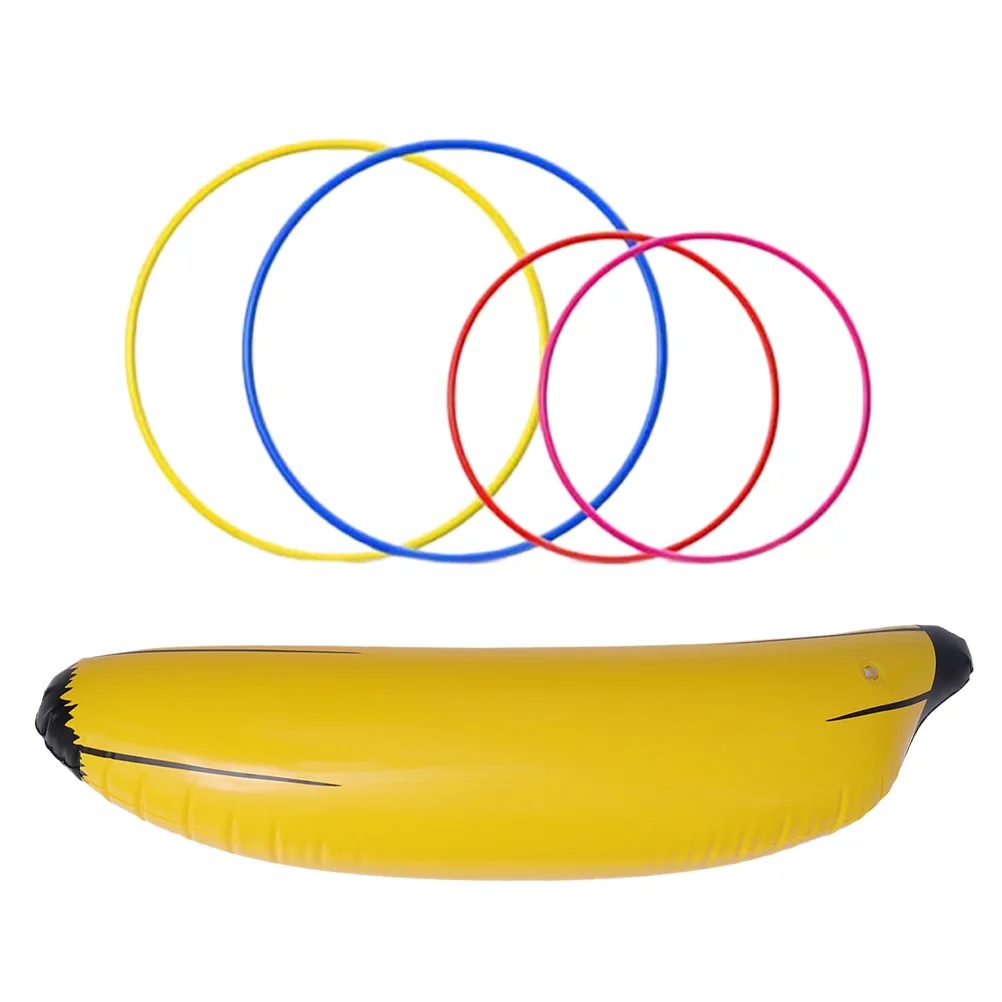 5 Pcs Bachelorette Inflatable Toy Toys for Kids Children’s Banana Fruits Ring Toss