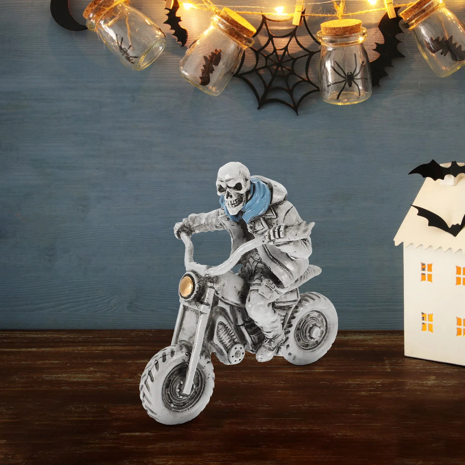 

Resin Statue Desktop Halloween Decor Unique Creative Fine Craftsmanship Party Garden Shelf Desk Table Ornament